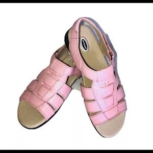NEW! Dr Scholls Women’s PinkLeather Sandal 8.5 M